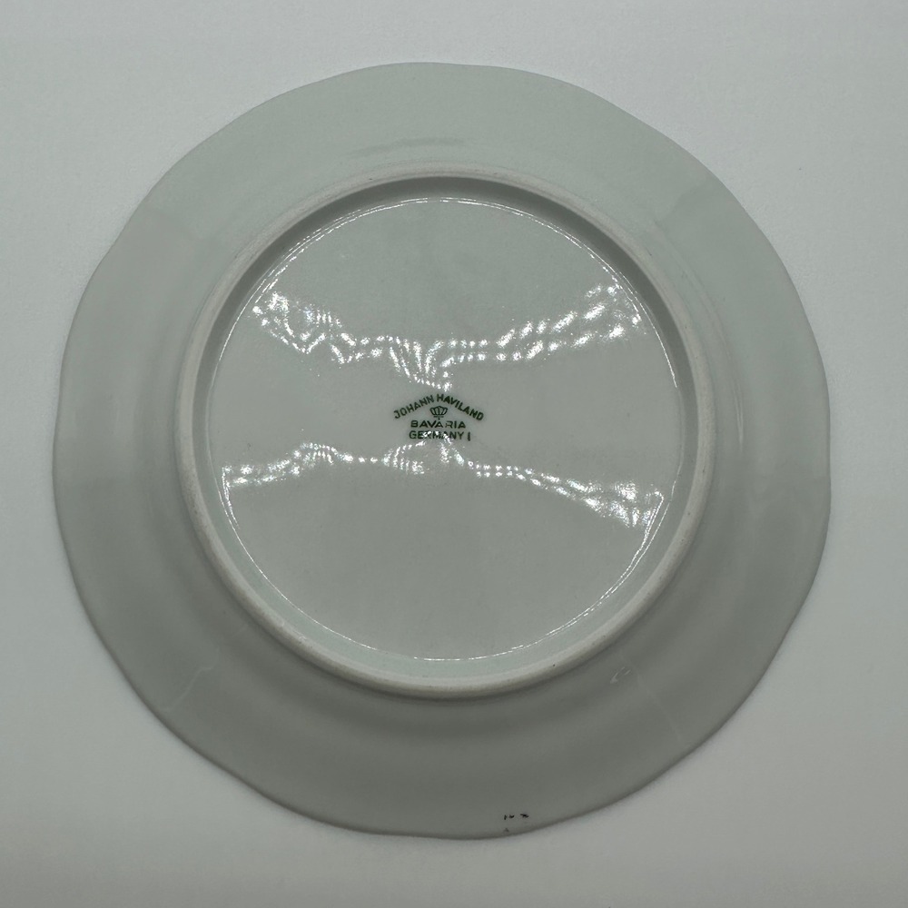 Johann Haviland Blue Garland Bread Butter Plates Set 4 Bavaria Germany 6in - Picture 6 of 10
